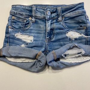american eagle denim shorts